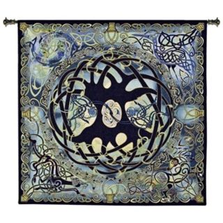 Celtic Tree of Life 52" Wide Wall Hanging Tapestry   #J9018