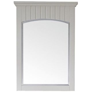 Avanity Beverly 24" Wide Birch Wood White Frame Wall Mirror   #V4892