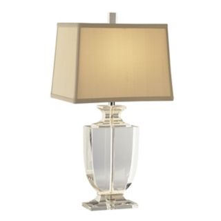 Artemis Accent Clear Crystal Cafe Shade Table Lamp   #93938