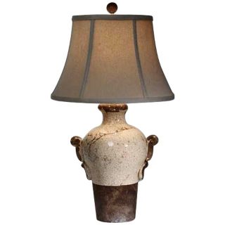 Natural Light Creamery Vase Ceramic Table Lamp   #P5303