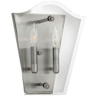 Hinkley Wingate 12" High Antique Nickel Wall Sconce   #W9230