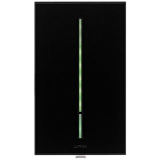 Lutron Vierti 600 Watt Green LED Multilocation Black Dimmer   #56269