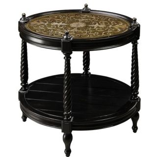 Caswell Ebony Accent Table   #T2283