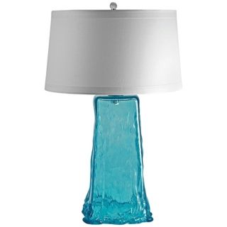 Aqua Wave Recycled Glass Table Lamp   #N2167