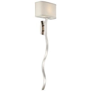 Quoizel Uptown Holita 12" Wide Silver Wall Sconce   #W0622