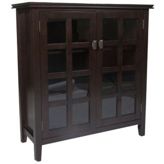 Artisan Brown Auburn Pine Wood Medium Storage Cabinet   #Y6444