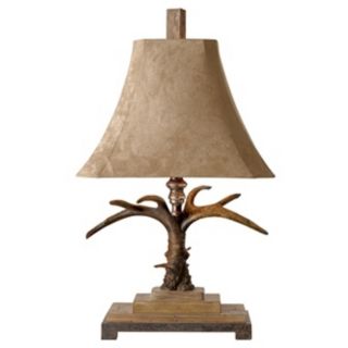 Uttermost Faux Antler Suede Table Lamp   #52684