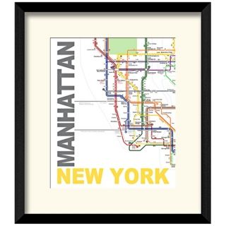 Subway A 17 1/2" High New York Wall Art   #W0479