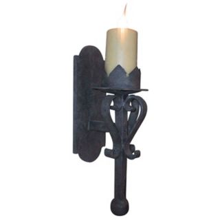 Laura Lee King Gothic Single Light 19" High Wall Sconce   #T3391