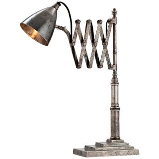 Arteriors Home Fraiser Antique Silver Adjustable Desk Lamp   #M2546