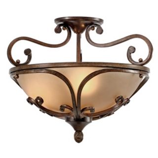 Loretto Collection Russet Bronze 19" Wide Ceiling Light   #U5100