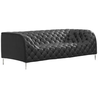 Zuo Modern Providence Black Tufted Sofa   #V7756