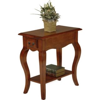 Favorite Finds Brown Cherry Finish Side Table   #K3058