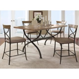Hillsdale Charleston "X" Counter Height Dining Set of 5   #V9882