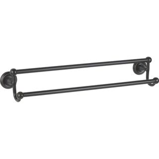 Bronze Euro Style 24" Wide Double Towel Bar   #82238