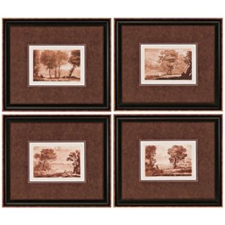 Set of 4 Landscapes Framed Wall Art   #J3833