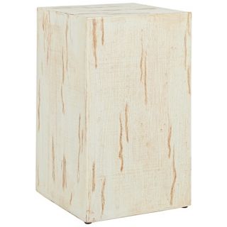 Safavieh Zachary Distressed White End Table   #W9625