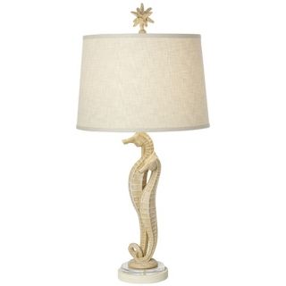 Multi Beige Blend Seahorse Table Lamp   #V2291