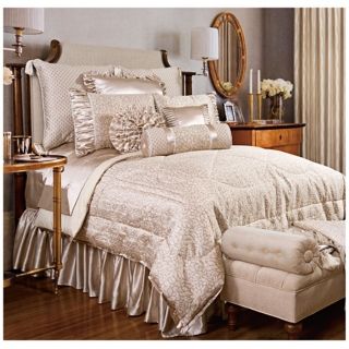 Lumina 4 Piece Oversize Floral Queen Comforter Set   #V9968