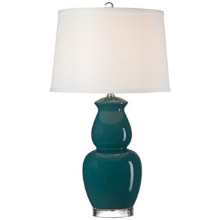 Blue Double Gourd Ceramic Table Lamp   #W0938