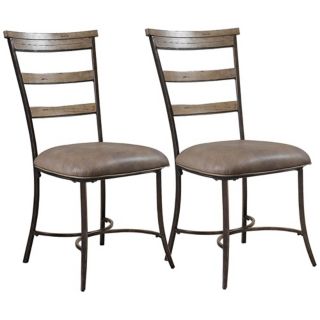 Hillsdale Charleston Set of 2 Ladder Back Dining Chairs   #W0109