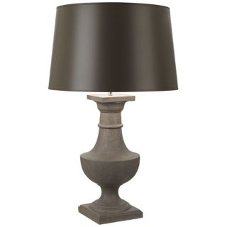 Robert Abbey Bronte Faux Limestone Taupe Shade Table Lamp   #R1287