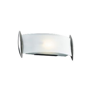 Curved Acid Frost Glass 13 1/2" Wide ADA Wall Sconce   #H4280