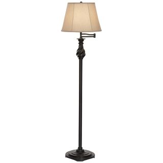 Restoration Bronze Swing Arm Floor Lamp   #N1061
