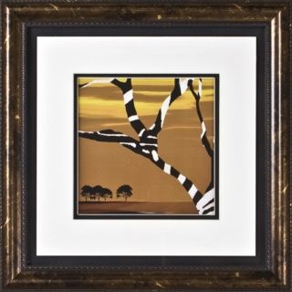 African Tree I Print Under Glass 17" Square Wall Art   #H1921