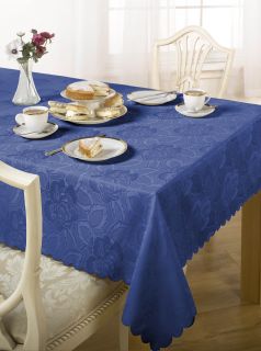 Eva Damask Rose Tablecloth Multiple Sizes Multiple Colours