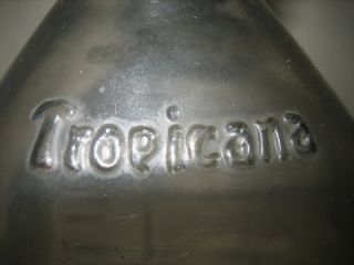 Vtg Tropicana Orange Juice 1 2 Half Gallon Glass Jar Jug Metal Cap