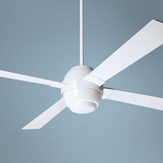 56" Modern Fan Company Gusto White Ceiling Fan   #U5613
