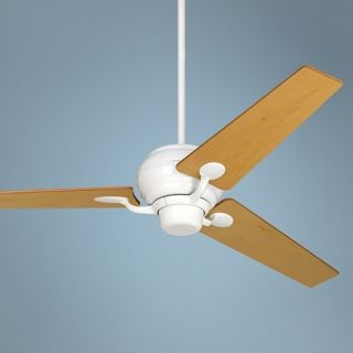60" Spyder Tapered Maple Blades White Ceiling Fan   #R2182 R2490