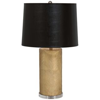 Westwood Gold Chevron Glass Table Lamp   #X0503