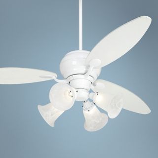60" Casa Optima White Ceiling Fan with 4 Lights   #R2182 R2443 M3630 87743