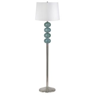 Aqua Glass Orb Floor Lamp   #F5130