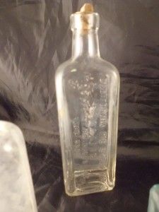 Vintage Set Lot 7 Perfume Glass Soda Pop Bottle Cure Medicine Snuff