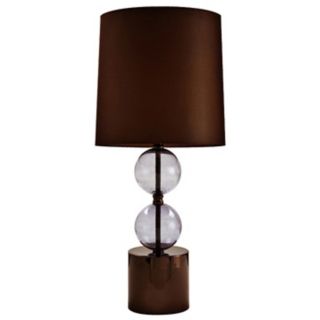 Brown, Crystal   Glass Table Lamps