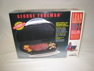 George Foreman Jumbo Lean Mean Fat Grilling Machine Model GR35