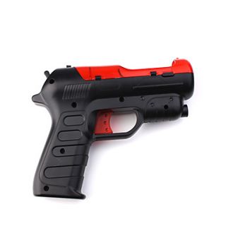 Adaptateur de lumière pistolet arme pour aller PS3 (noir / rouge)