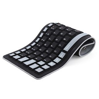 88 Key Flexible QWERTY USB Keyboard (Waterproof, Assorted Colors)