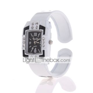 USD $ 3.80   Beautiful Bracelet Style Ladys Crystal Wrist Watch,