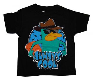And Ferb Disney Agent P Perry Always Cool Cartoon Juvenile T Shirt Tee