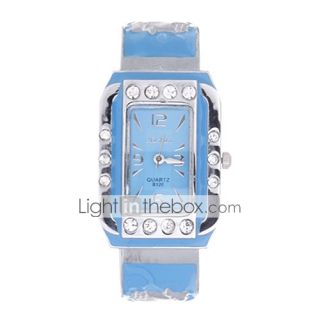 USD $ 3.88   Beautiful Bracelet Style Ladys Crystal Wrist Watch,