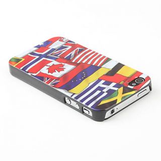 USD $ 2.89   Flags Pattern Hard Case for iPhone 4 and 4S (Multi Color