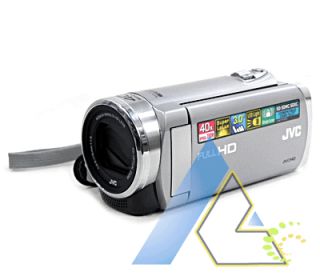 JVC Everio GZ E205 40x Zoom Full HD Camcorder PAL Silver Bundled 5GIFT