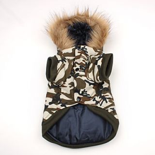 USD $ 12.79   US Army Warm Hoodie Coat for Dogs (XS XL),