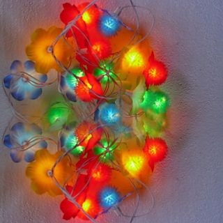 led luz colorida do projeto da flor de fadas corda lâmpada (110/220v