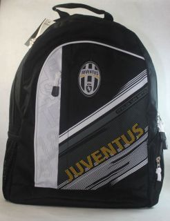 New Large Official Juventus Black White Backpack with Tags School
