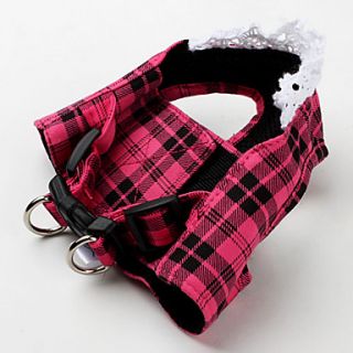 USD $ 15.49   Plaid Lace Style Safety Body Harness and 4ft Leash for